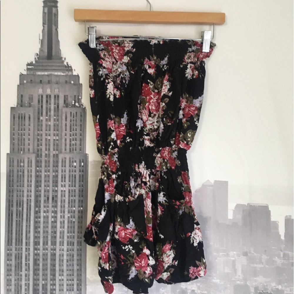 Floral tube romper - Picture 1 of 2